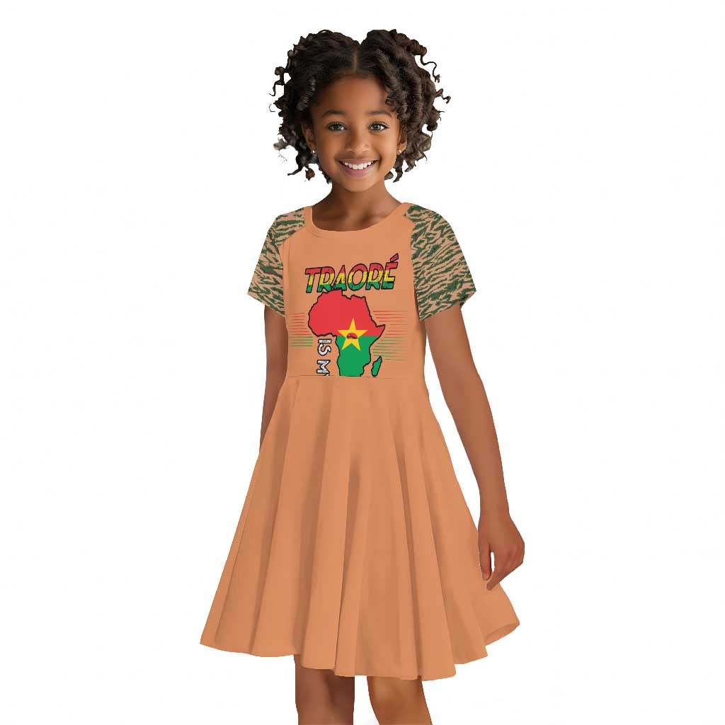 Traore Is My President Kid Short Sleeve Dress Africa For Africans
