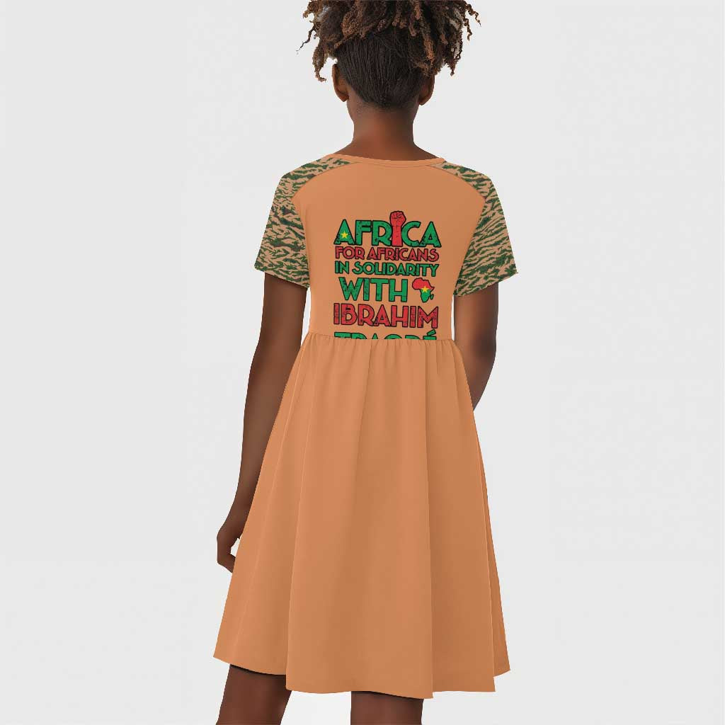 Traore Is My President Kid Short Sleeve Dress Africa For Africans