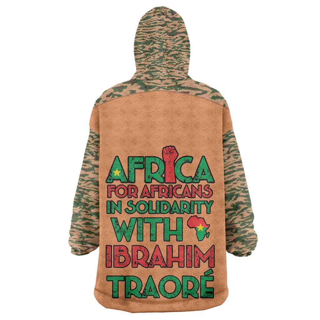 Traore Is My President Kid Wearable Blanket Hoodie Africa For Africans