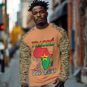 Traore Is My President Long Sleeve Shirt Africa For Africans