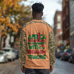 Traore Is My President Long Sleeve Shirt Africa For Africans