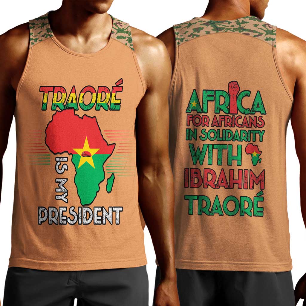 Traore Is My President Men Tank Top Africa For Africans