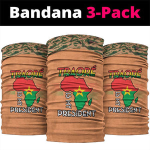 Traore Is My President Neck Gaiter Africa For Africans LT15