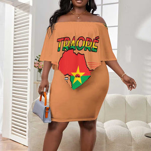 Traore Is My President Off Shoulder Short Dress Africa For Africans
