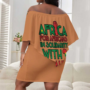 Traore Is My President Off Shoulder Short Dress Africa For Africans