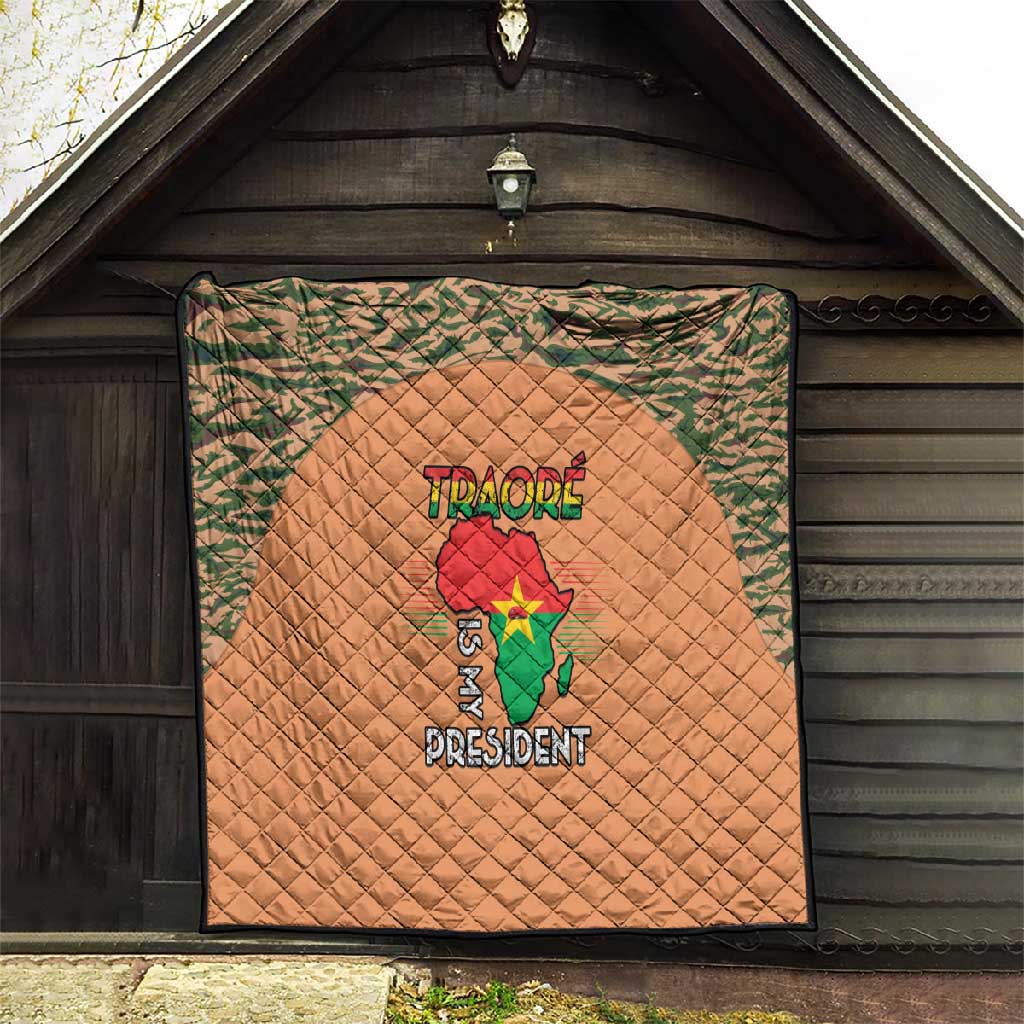Traore Is My President Quilt Africa For Africans