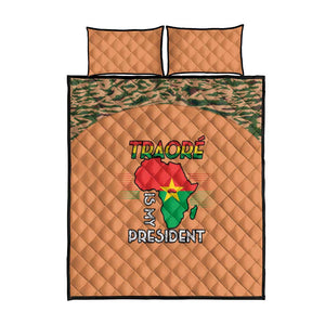 Traore Is My President Quilt Bed Set Africa For Africans