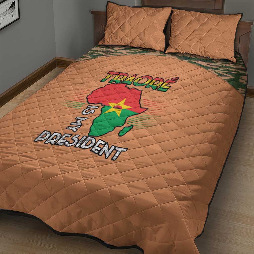 Traore Is My President Quilt Bed Set Africa For Africans