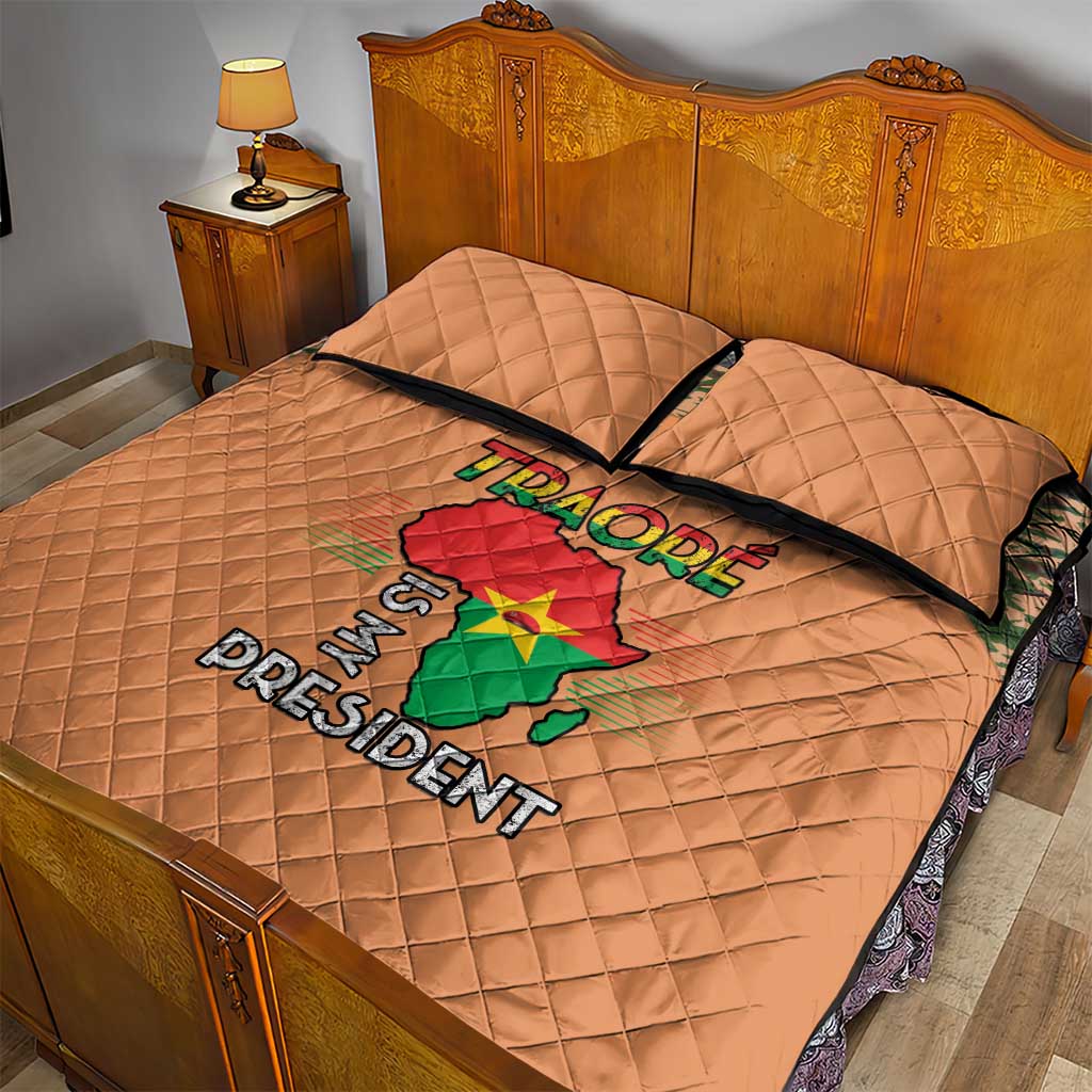 Traore Is My President Quilt Bed Set Africa For Africans
