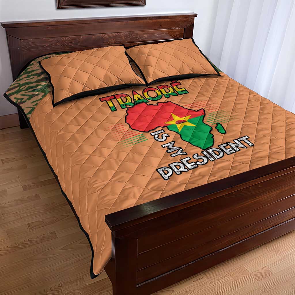 Traore Is My President Quilt Bed Set Africa For Africans