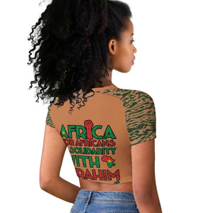 Traore Is My President Raglan Cropped T shirt Africa For Africans