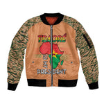 Traore Is My President Sleeve Zip Bomber Jacket Africa For Africans