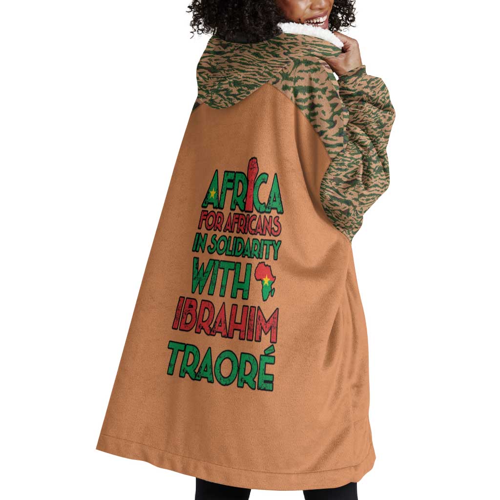 Traore Is My President Wearable Blanket Hoodie Africa For Africans