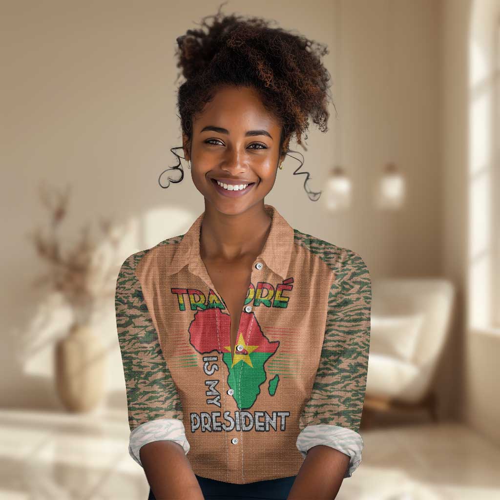 Traore Is My President Women Casual Shirt Africa For Africans