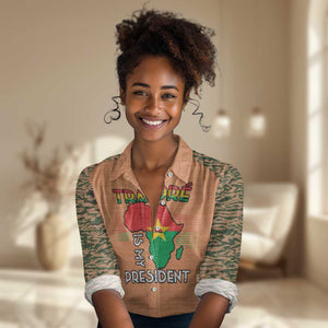 Traore Is My President Women Casual Shirt Africa For Africans