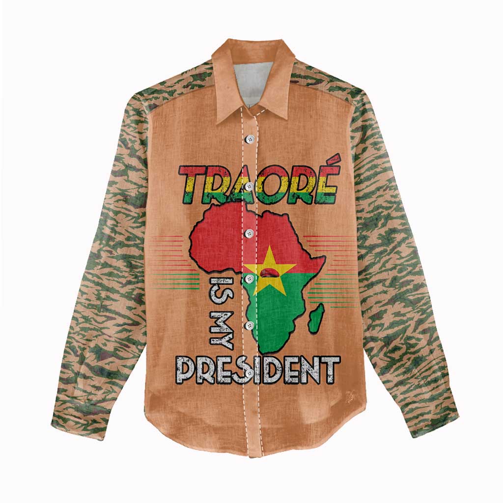 Traore Is My President Women Casual Shirt Africa For Africans