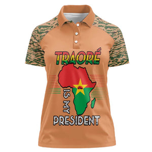 Traore Is My President Women Polo Shirt Africa For Africans