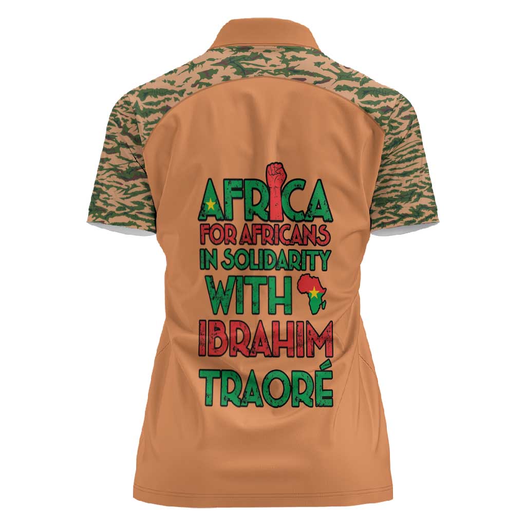 Traore Is My President Women Polo Shirt Africa For Africans