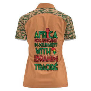 Traore Is My President Women Polo Shirt Africa For Africans