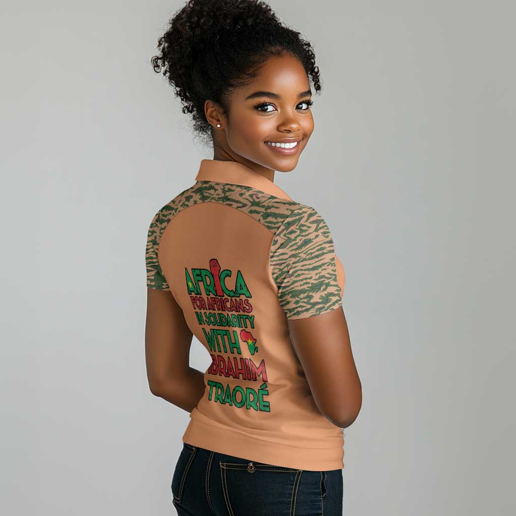 Traore Is My President Women Polo Shirt Africa For Africans