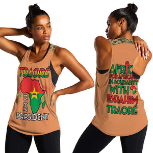 Traore Is My President Women Racerback Tank Africa For Africans