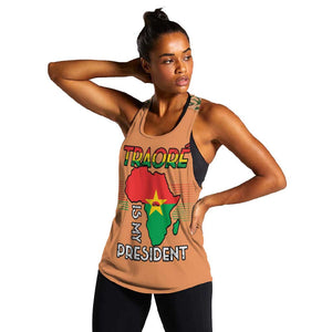 Traore Is My President Women Racerback Tank Africa For Africans