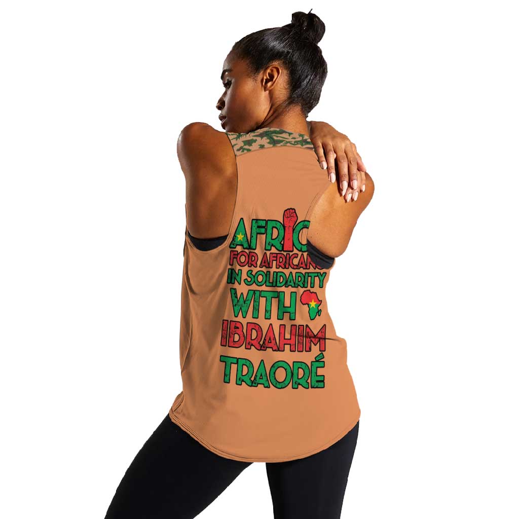 Traore Is My President Women Racerback Tank Africa For Africans