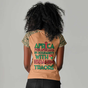 Traore Is My President Women V-Neck T-Shirt Africa For Africans