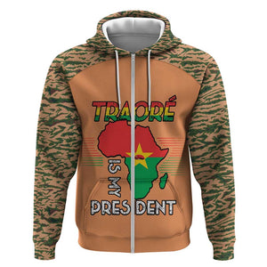 Traore Is My President Zip Hoodie Africa For Africans
