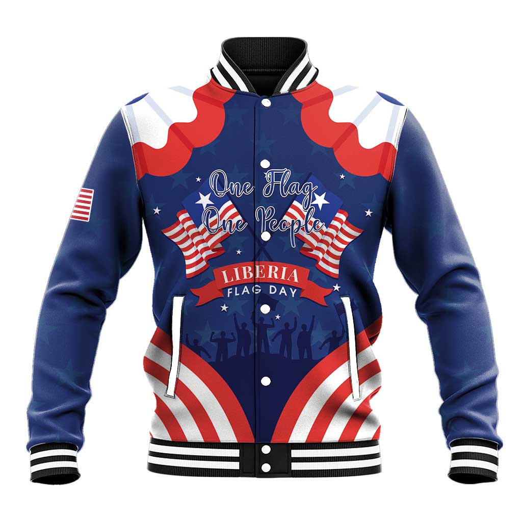 Personalized Liberia Flag Day Baseball Jacket One Flag One People - African Pride
