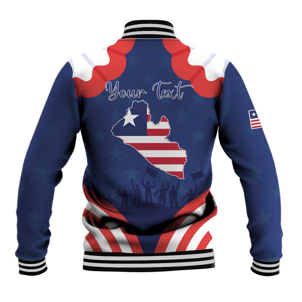 Personalized Liberia Flag Day Baseball Jacket One Flag One People - African Pride