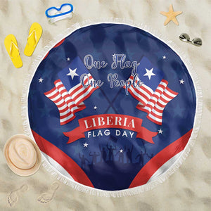 Liberia Flag Day Beach Blanket One Flag One People - African Pride
