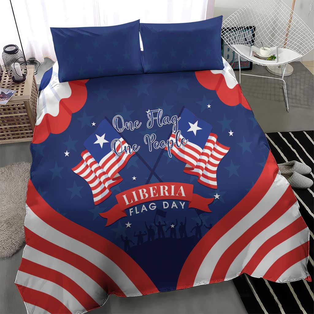 Liberia Flag Day Bedding Set One Flag One People - African Pride