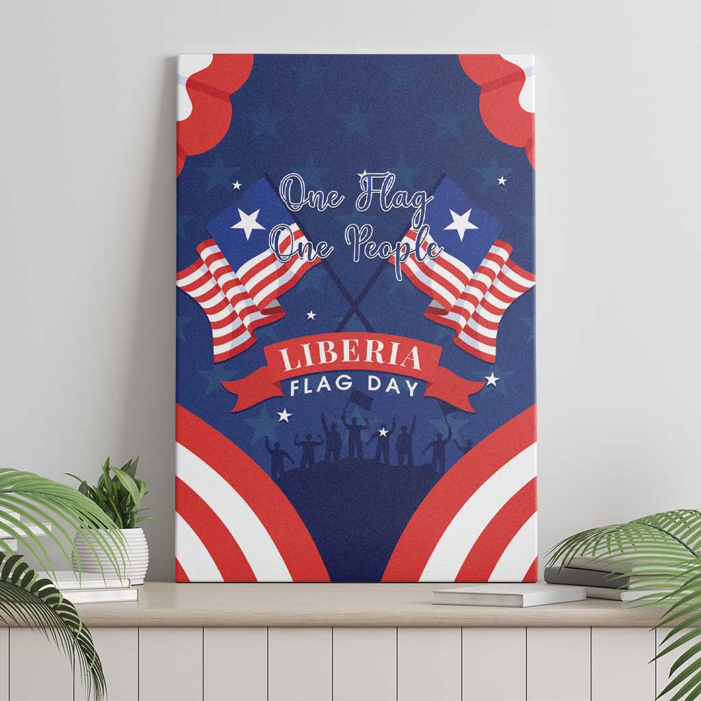 Liberia Flag Day Canvas Wall Art One Flag One People - African Pride
