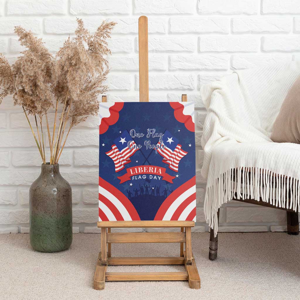 Liberia Flag Day Canvas Wall Art One Flag One People - African Pride