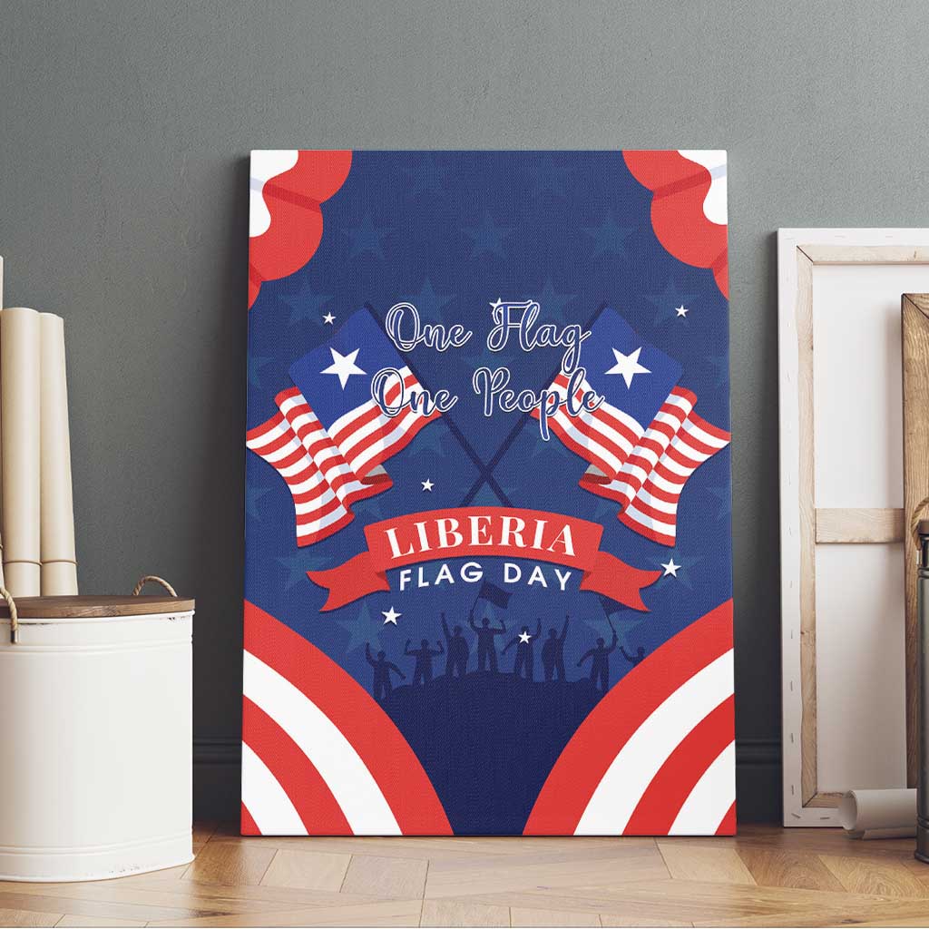 Liberia Flag Day Canvas Wall Art One Flag One People - African Pride