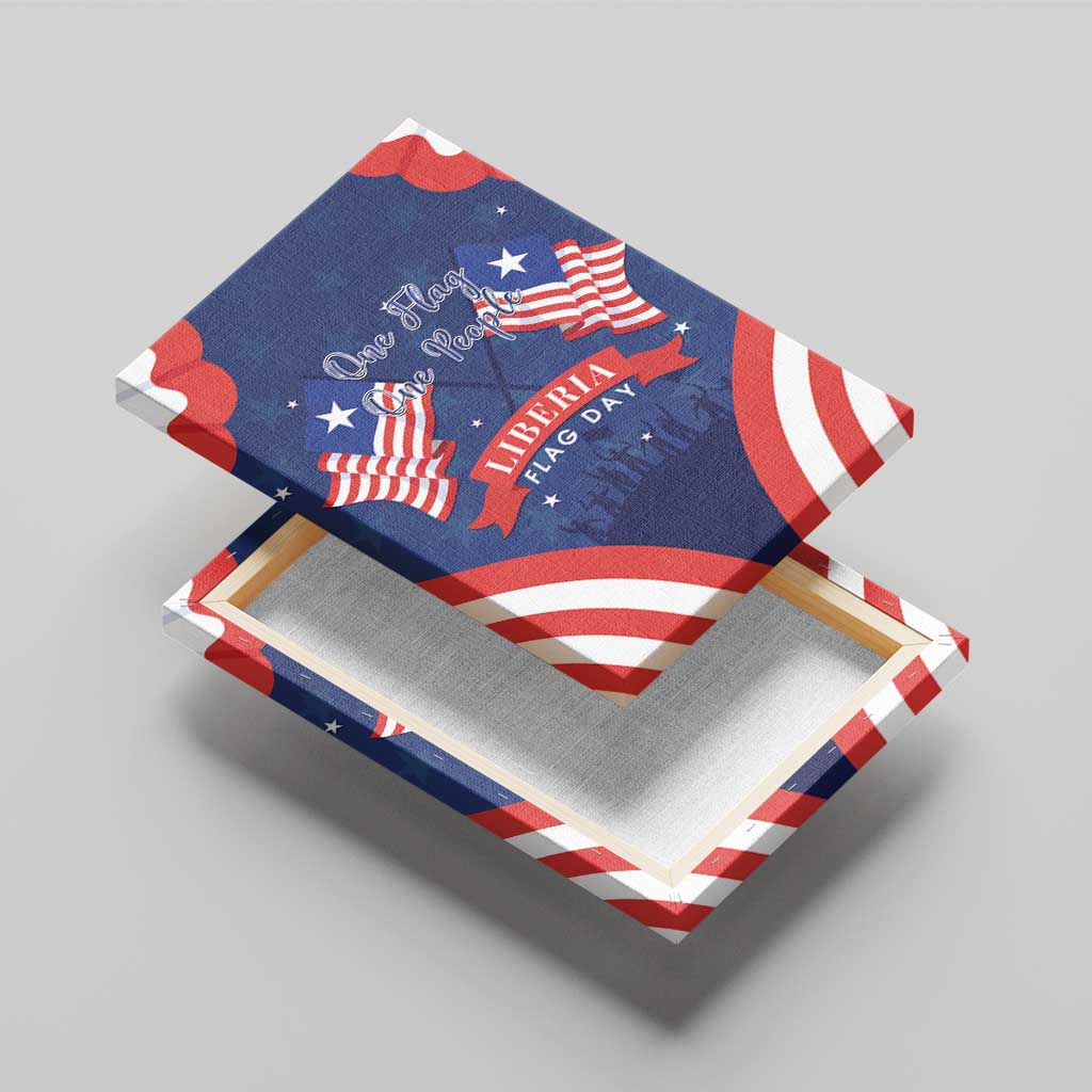 Liberia Flag Day Canvas Wall Art One Flag One People - African Pride