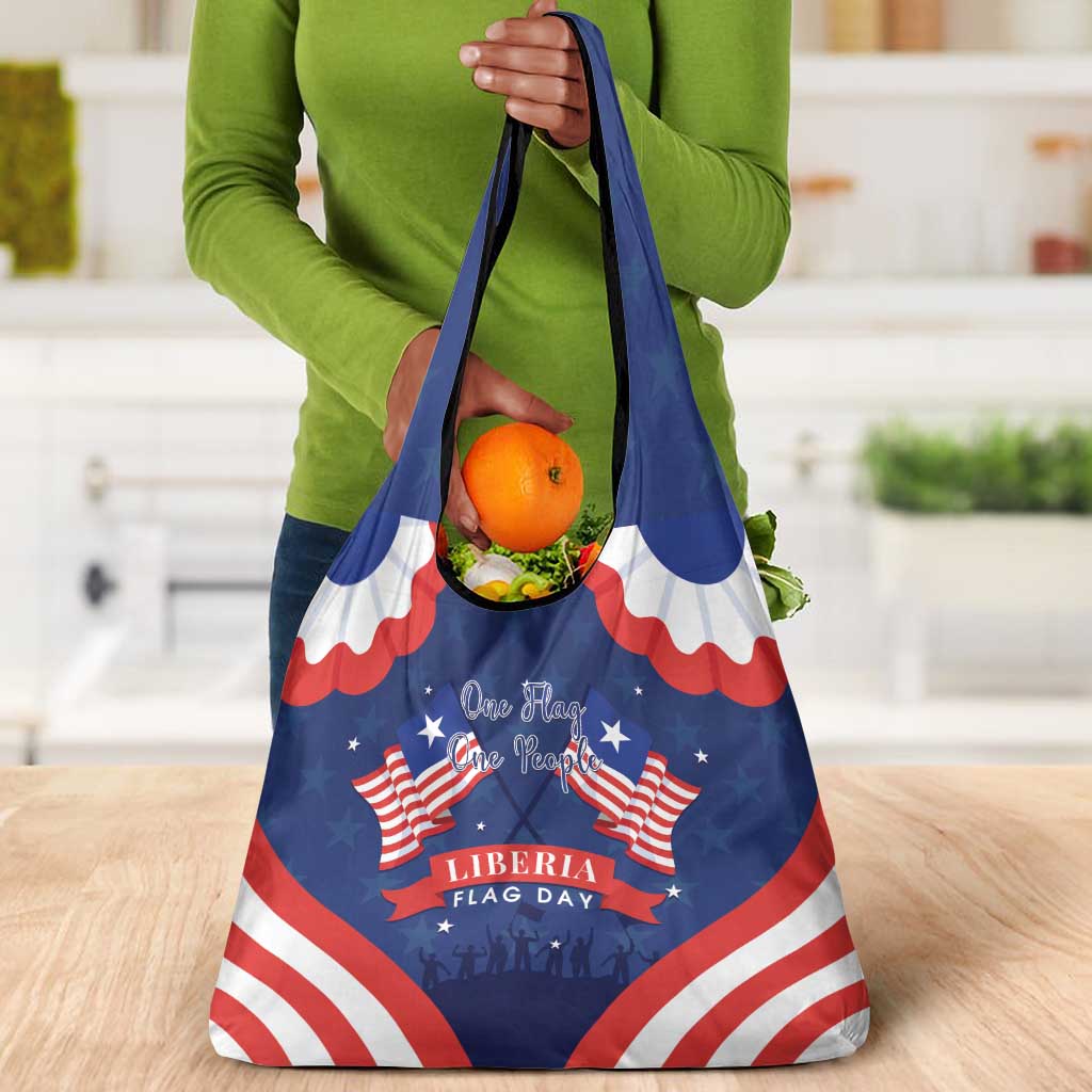 Liberia Flag Day Grocery Bag One Flag One People - African Pride