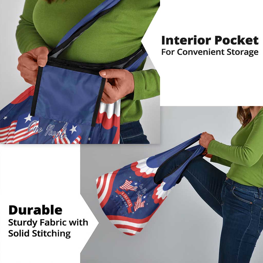 Liberia Flag Day Grocery Bag One Flag One People - African Pride