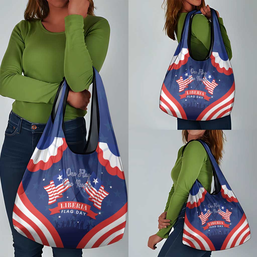 Liberia Flag Day Grocery Bag One Flag One People - African Pride