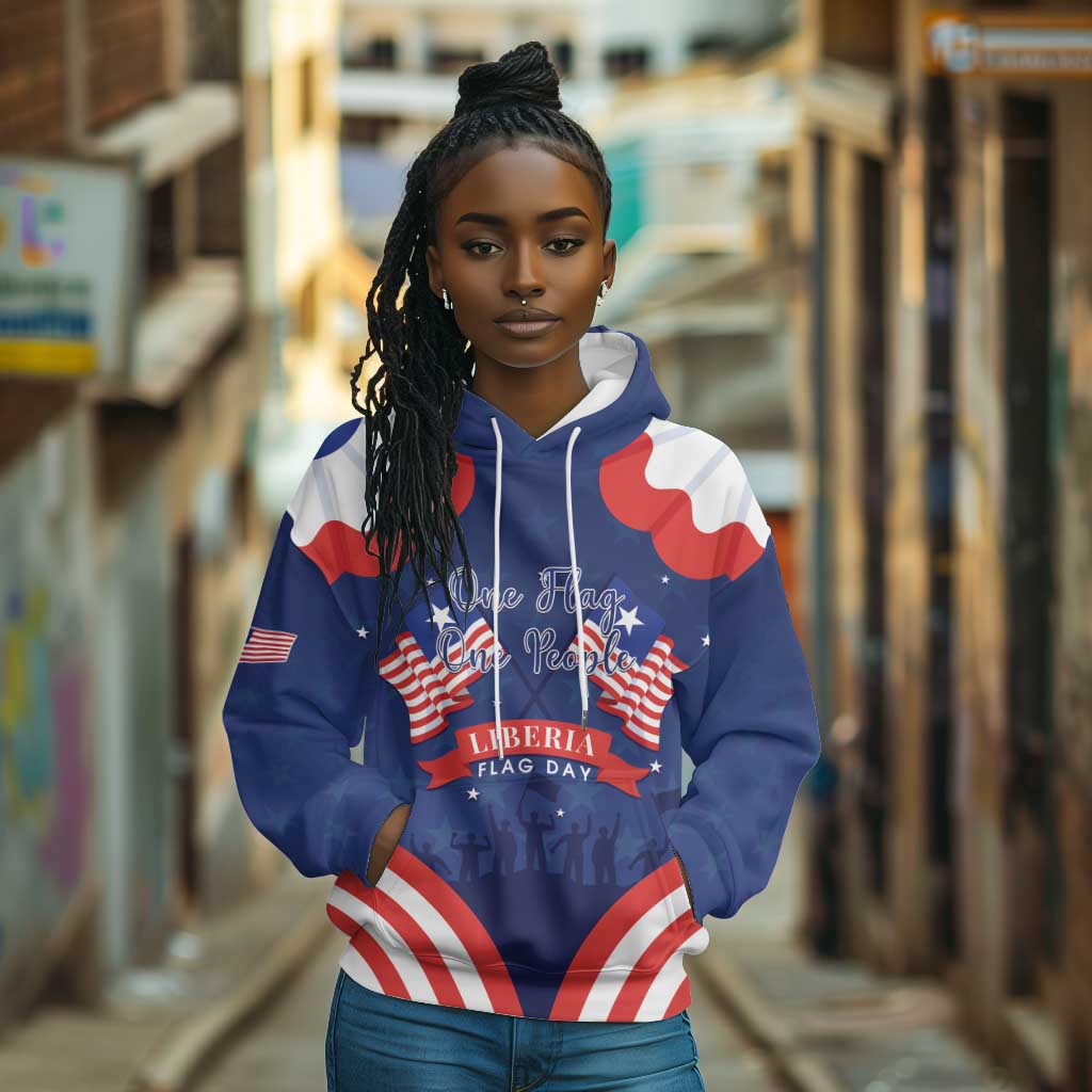 Personalized Liberia Flag Day Hoodie One Flag One People - African Pride
