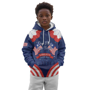 Personalized Liberia Flag Day Kid Hoodie One Flag One People - African Pride