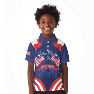 Personalized Liberia Flag Day Kid Polo Shirt One Flag One People - African Pride