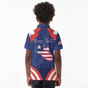 Personalized Liberia Flag Day Kid Polo Shirt One Flag One People - African Pride