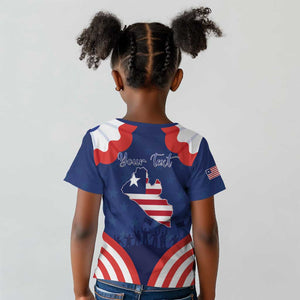 Personalized Liberia Flag Day Kid T shirt One Flag One People - African Pride