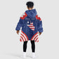 Personalized Liberia Flag Day Kid Wearable Blanket Hoodie One Flag One People - African Pride