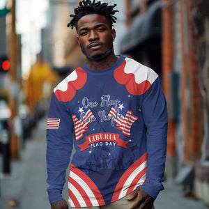 Personalized Liberia Flag Day Long Sleeve Shirt One Flag One People - African Pride
