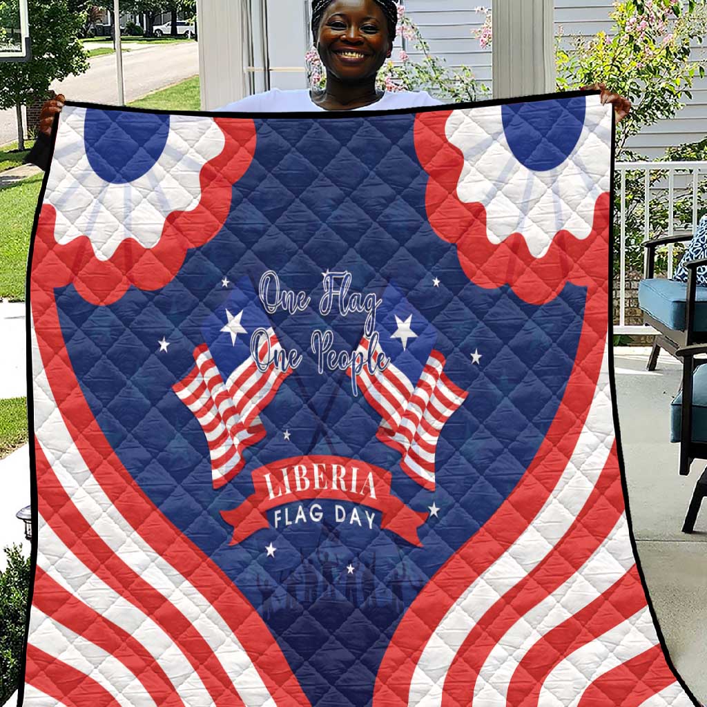 Liberia Flag Day Quilt One Flag One People - African Pride