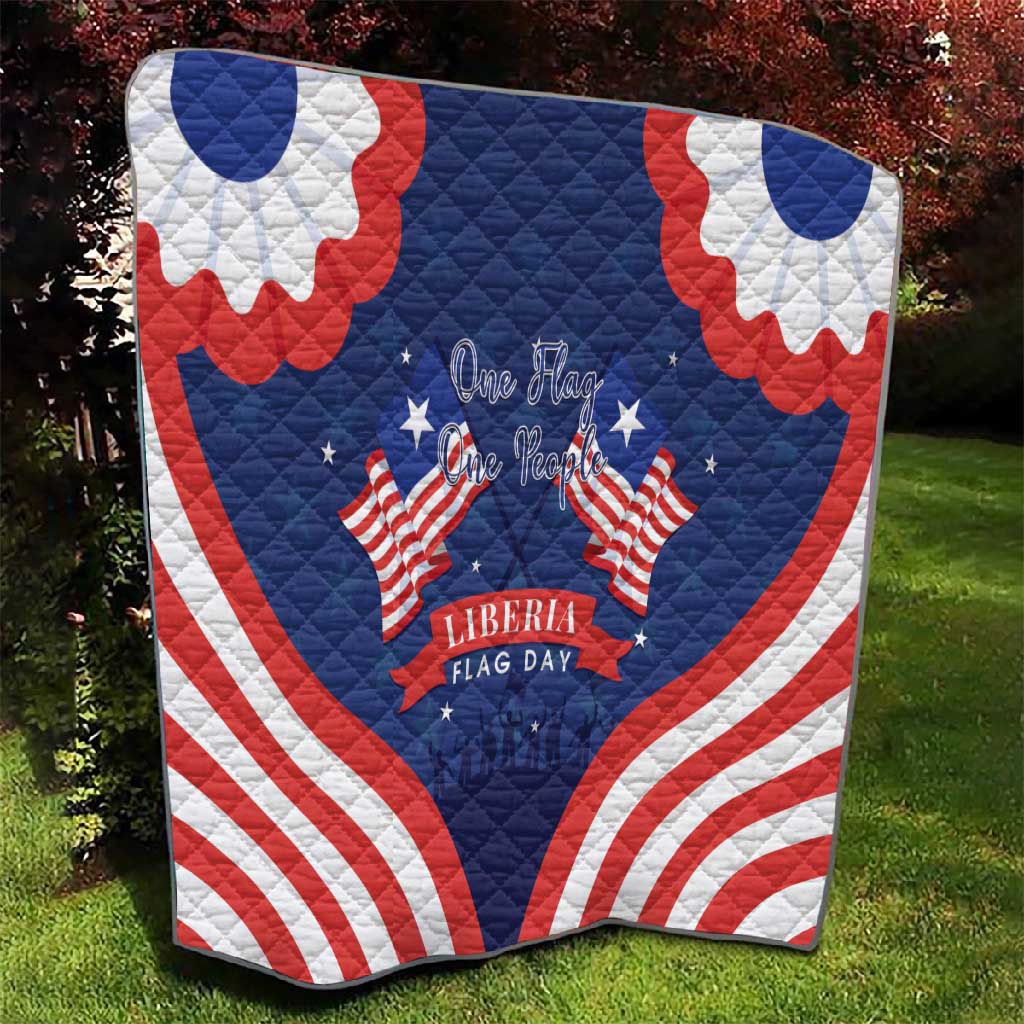 Liberia Flag Day Quilt One Flag One People - African Pride
