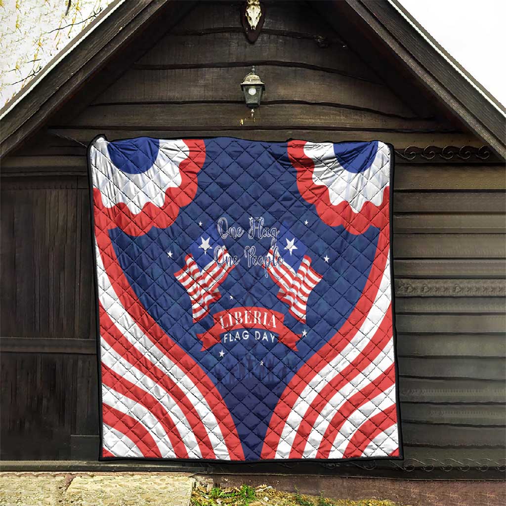 Liberia Flag Day Quilt One Flag One People - African Pride